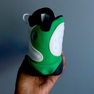 Jordan 13 green and white